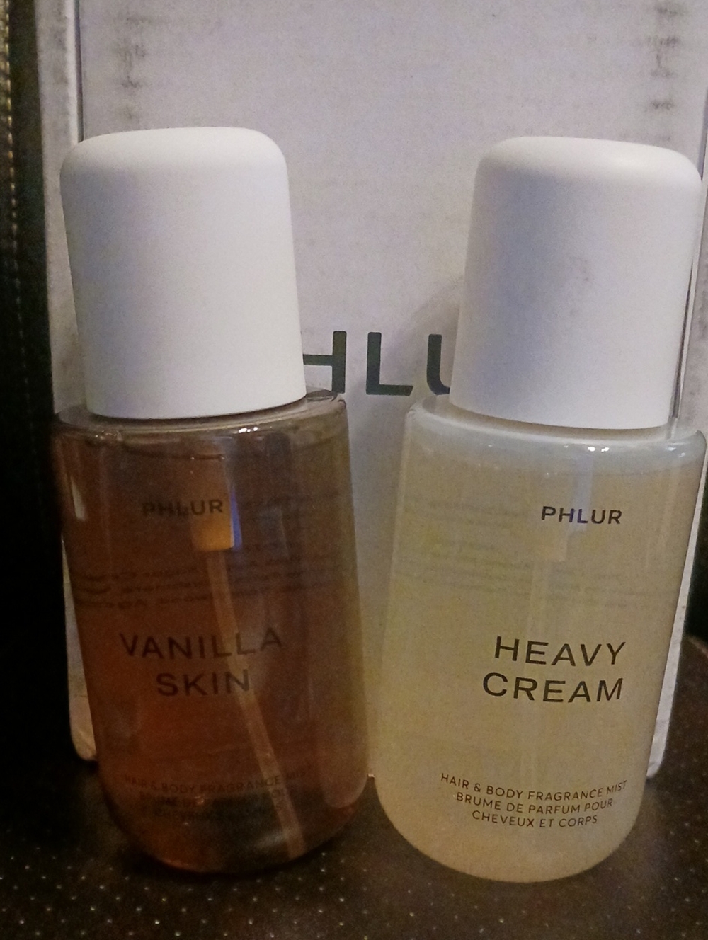 Vanilla Skin & Heavy Cream Scented Mist Duo - White and Amber